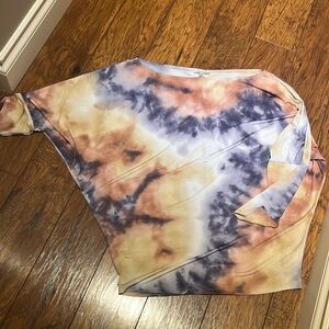 Slinky Tie Dye batwing Off Shoulder